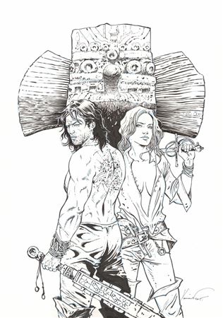 Sample artwork by Philippe Xavier (Born 1969), known for comic illustration - View similar artists and auction records
