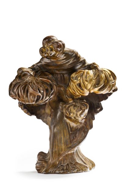 Rare sculpture forming a lamp