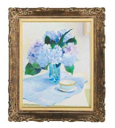 "The Blue Hydrangeas", 1974