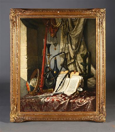 Objets ottomans sur un entablement, 1869