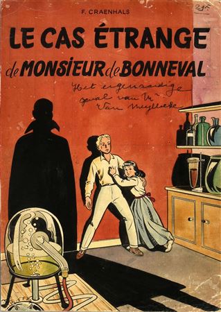 REMY ET GHISLAINE, PROJECT OF COVER OF THE VOLUME 1 "THE STRANGE CASE OF MR DE BONNEVAL".
