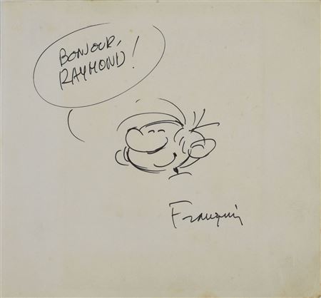 DEDICACE GASTON "Hello Raymond".