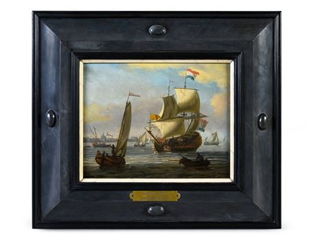 Sailing boats in a port