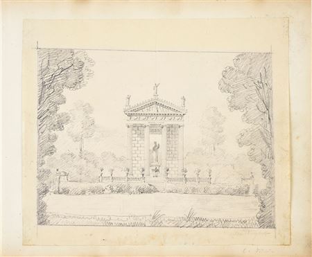 The Temple of Aesculapius in the Park of the Villa Borghese