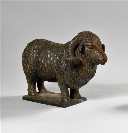 Pepino " (Merino) Ram by Christine Paravisini - Auction record, sale price, and art valuation. Compare with similar artists and explore comparable artworks.