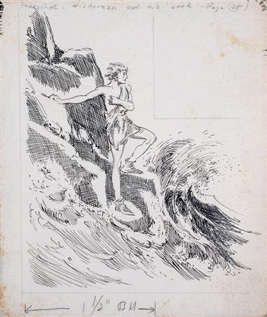 The Fisherman's Soul,Oscar Wilde Illustration, 1940