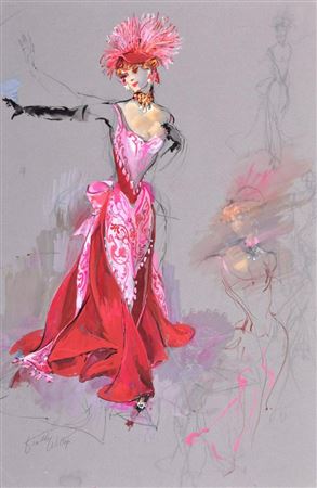 "Hello Dolly!" Dress Illustration