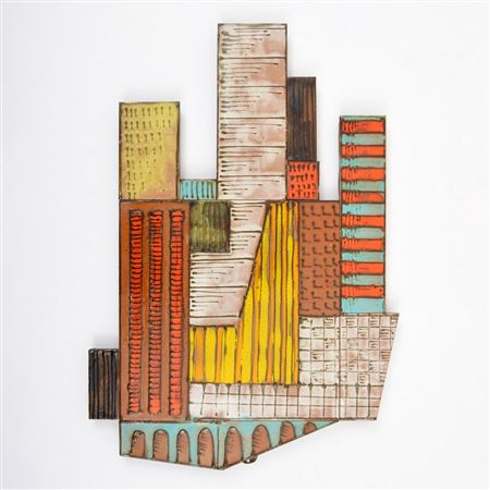 Cityscape Wall Plaque by Harris G Strong - Auction record, sale price, and art valuation. Compare with similar artists and explore comparable artworks.