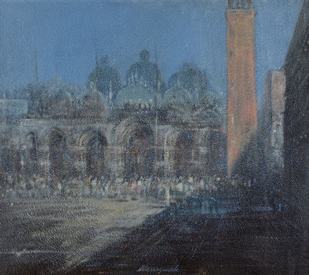 Basilica di San Marco by Matteo Massagrande - Auction record, sale price, and art valuation. Compare with similar artists and explore comparable artworks.