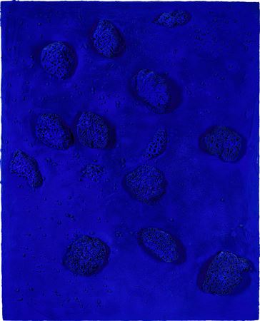 Relief Éponge bleu sans titre (RE 49)