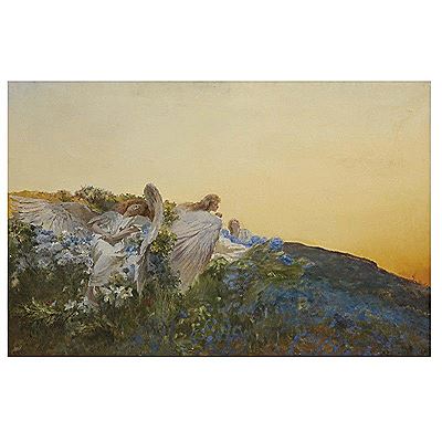 L'AMORE DEGLI ANGELI by Domenico Morelli - Auction record, sale price, and art valuation. Compare with similar artists and explore comparable artworks.