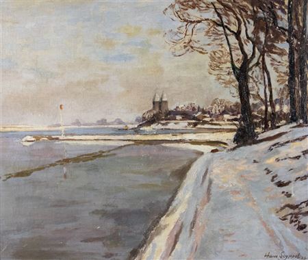 Wintersonne in Kaiserswerth by Hans Seyppel - Auction record, sale price, and art valuation. Compare with similar artists and explore comparable artworks.