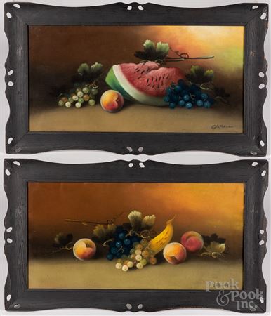 Pair still life's of fruit