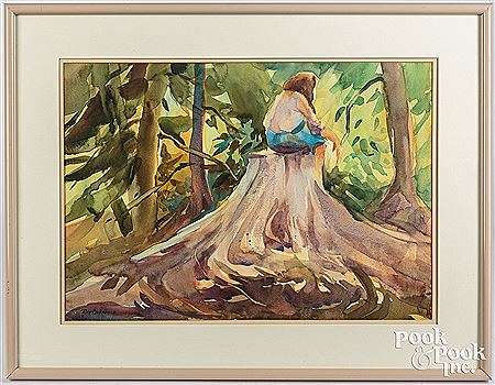Landscape with figure