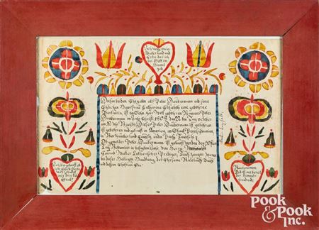 Fraktur birth certificate