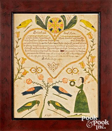Fraktur birth certificate