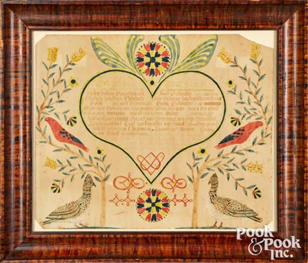 Fraktur birth certificate