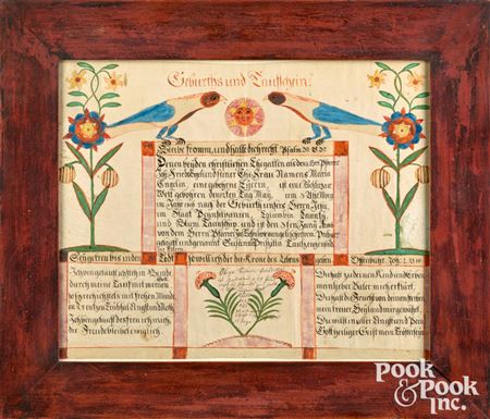 Fraktur birth certificate