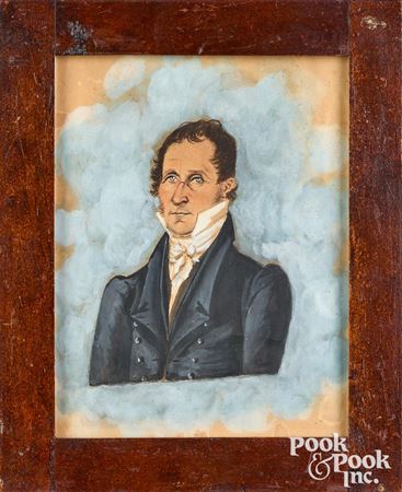 Pair of bust length portraits of a husband and wife