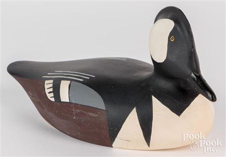 Hooded merganser duck decoy