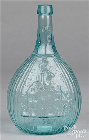 Aqua Glass Bottle