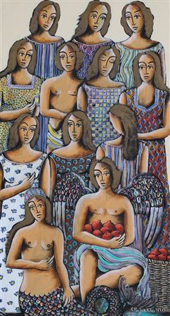 Untitled by George Erotokritos - Auction record, sale price, and art valuation. Compare with similar artists and explore comparable artworks.