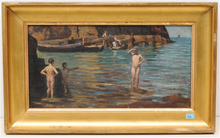 Capri, bathing boys