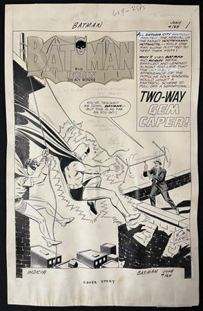 Sample artwork by Sheldon Moldoff (1920 - 2012), known for comic strip artist-batman - View similar artists and auction records