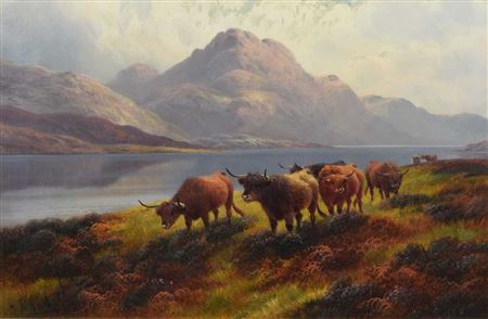 Highland Roamers, Loch Maree" and "Highland Cattle, Loch Ne(2)