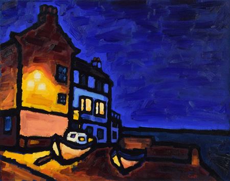 "THE BAY HOTEL, DUSK"