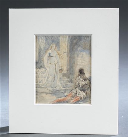Woman in White Gown