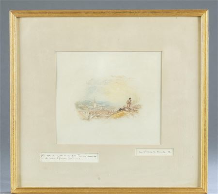 WATERCOLOR COPY OF JMW TURNER, 1876.