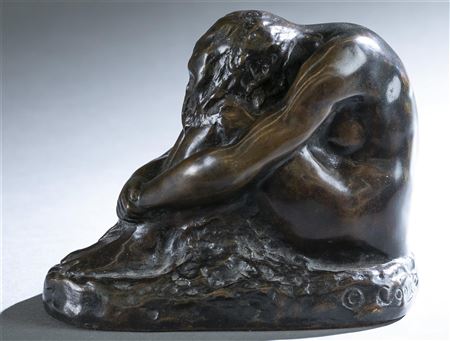 SEATED FEMALE NUDE, 1921.
