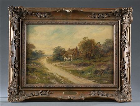 "The Village Lane."