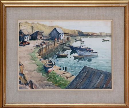 Pigeon Cove Harbor by Taddeus Klodnicki - Auction record, sale price, and art valuation. Compare with similar artists and explore comparable artworks.