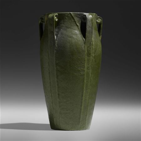 Exceptional five-handled fern vase