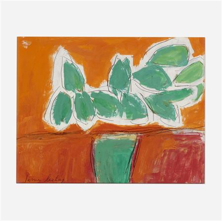 Still Life with Green Flowers