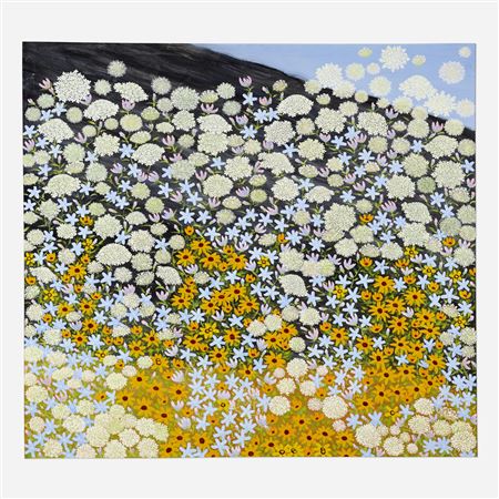 Sample artwork by Charlotte Howard (1919 - 1998), known for mod city scenes, figurative and floral painting, printmaking - View similar artists and auction records