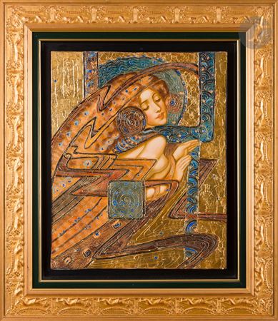Young woman facing right