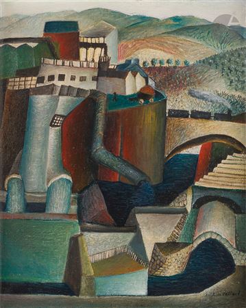 Landscape at the factory