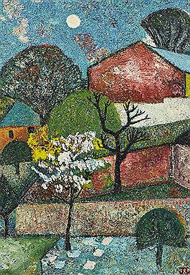 April Moon, Greenwich (I), 1969 by John Christopherson - Auction record, sale price, and art valuation. Compare with similar artists and explore comparable artworks.
