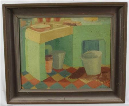 Kitchen Interior by Joyce Pallot - Auction record, sale price, and art valuation. Compare with similar artists and explore comparable artworks.