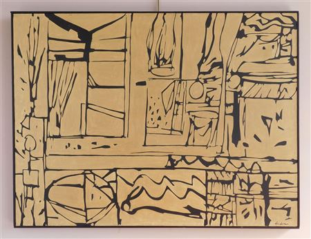 Sample artwork by Richard Andres (1927 - 2013), known for abstraction - View similar artists and auction records