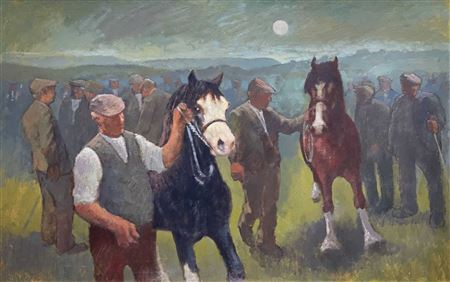 Sample artwork by Aneurin M Jones (1930 - 2017), known for landscape painting - View similar artists and auction records