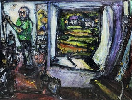 Self Portrait and Landscape