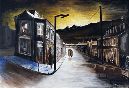 Sample artwork by Howell Davies (20th & 21st century), known for painting, street scene - View similar artists and auction records