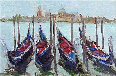 Gondolas in Venice, San Giorgio Maggiore