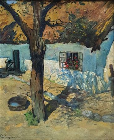 Farm in the sun, 1923 by Henrik Kobor - Auction record, sale price, and art valuation. Compare with similar artists and explore comparable artworks.