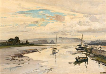 Low tide in Faou, Finistere