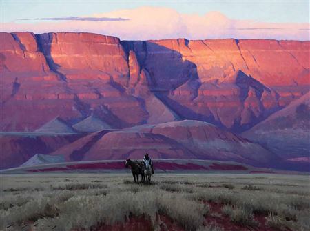 Vermilion Cliffs by Jeremy Lipking - Auction record, sale price, and art valuation. Compare with similar artists and explore comparable artworks.